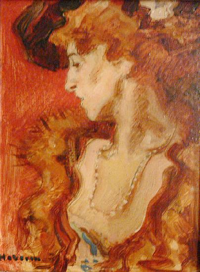 unknow artist Red Lady or The Lady in Red oil painting image